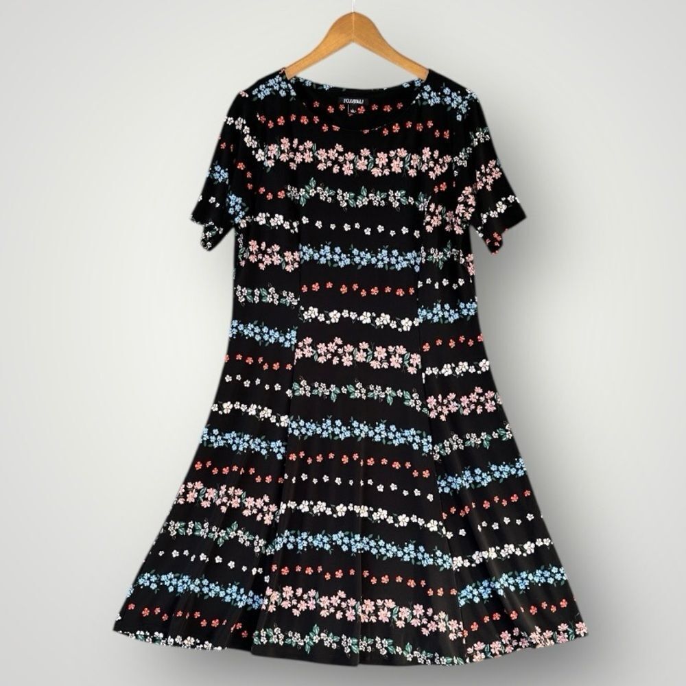 🎉5 for $45🎉 Roz & Ali floral dress size L - Picture 1 of 8